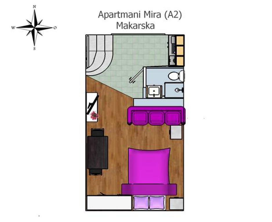 Apartments Mira 마카르스카 객실 사진